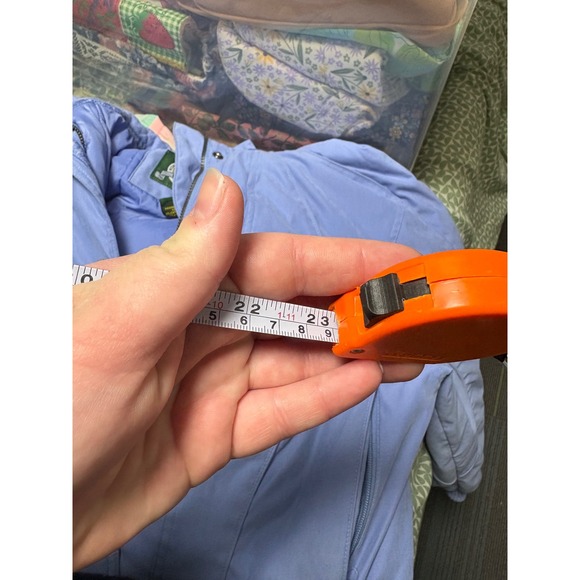 Cabelas Womens Light Blue Hooded Full Zip Waterproof Jacket Size Medium - Picture 7 of 16